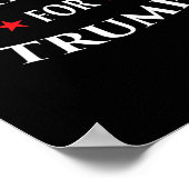 Voor Trump Party Onafhankelijke Red Wave Poster (Hoek)