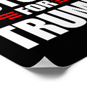 Voor Trump Poster (Hoek)