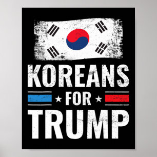 Voor Trump Pro Trump 2020 Supporter Gift Poster