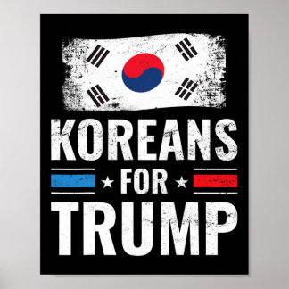 Voor Trump Pro Trump 2020 Supporter Gift Poster