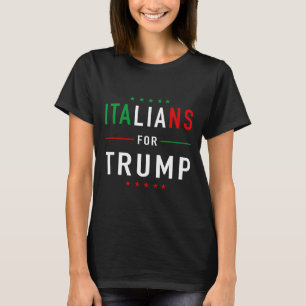 Voor Trump T-shirt Pro Trump Italiano Supporter