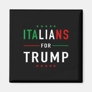 Voor Trump T-shirt Pro Trump Italiano Supporter Magneet