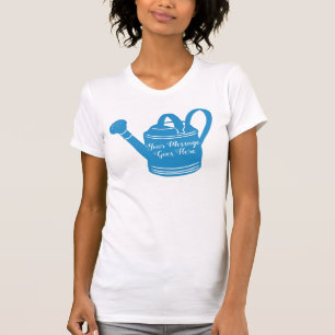 Voor tuinders kan het aangepaste berichtenwater t-shirt