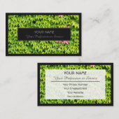 Voor tuindeskundigen en natuurontwerpers visitekaartje (Voorkant / Achterkant)