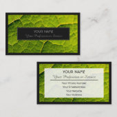 Voor tuindeskundigen en natuurontwerpers visitekaartje (Voorkant / Achterkant)