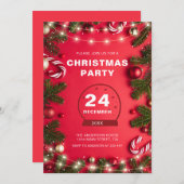 Voor twijgen en kerstverlichting Kerstmis Kaart (Voorkant / Achterkant)