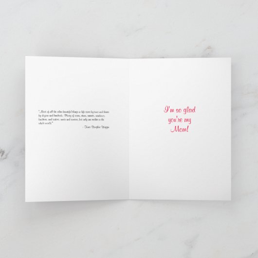 Voor u de Kaart van het Moederdag van het Mamma (Binnen)