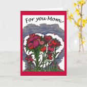 Voor u de Kaart van het Moederdag van het Mamma (Gele Bloem)