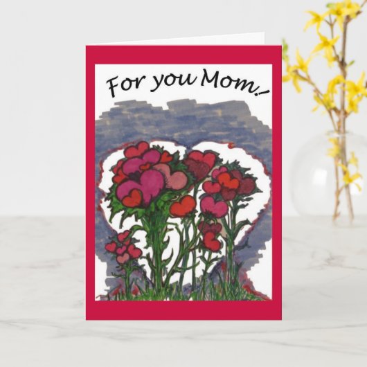 Voor u de Kaart van het Moederdag van het Mamma (Gele Bloem)