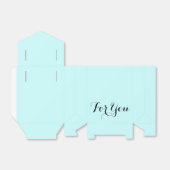 Voor u gunst cadeau blauw bedankdoosjes (Uitgevouwen)