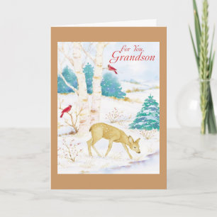 Voor u, Kleinzoon Feestdagen Kaart