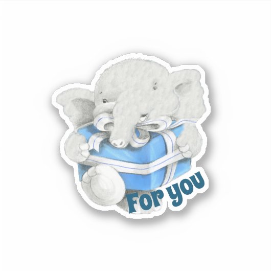 Voor u knipt u vinylstickers sticker (Voorkant)