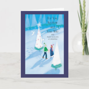 Voor u, Nephew en uw vrouw Feestdagen Kaart
