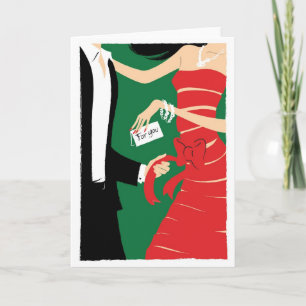 Voor u notiecard feestdagen kaart