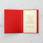 Voor u, pastoor en uw familie feestdagen kaart (Binnen)