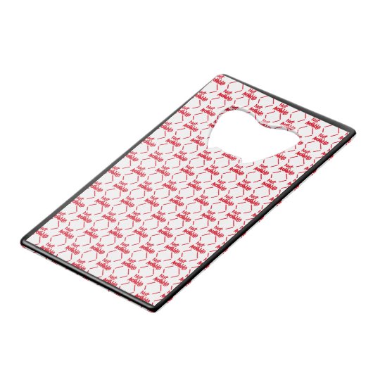 Voor u speciaal voor de Kaart bestemde flessenopen Creditkaart Flessenopener (Achterkant Gekanteld)