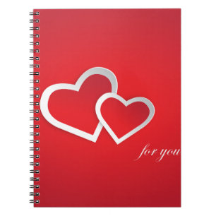 Voor u Valentijnsdag Hearts Design-21987 Notitieboek