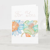 Voor u wenskaart kaart (Voorkant)