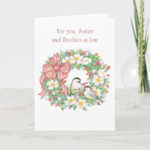 Voor u, Zuster en Zwager Feestdagen Kaart
