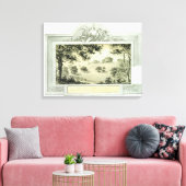 "Voor" uitzicht van de grond, van het Rode Boek vo Canvas Afdruk (Insitu (Woonkamer))