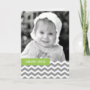 Voor Uncle op Vaderdag Custom Foto Kaart