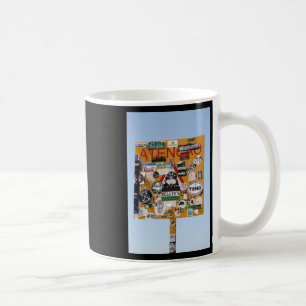 Voor uw aandacht Faro Vertical Sticker Koffiemok