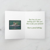 VOOR UW BIEDDAAGSE PLEASURE/EENVOUDIGE DOODANS KAART (Binnen)