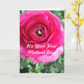 Voor uw eerste Moederdagkaart Kaart (Gele Bloem)