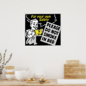 Voor uw eigen veiligheid mag u niet roken in het b poster (Keuken)