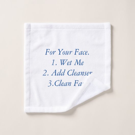 Voor uw gezichtswasdoek washandje (Wasdoekje)