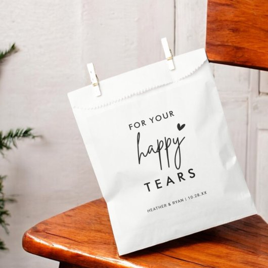 Voor uw Happy Tears Wedding Tissue Packet Bedankzakje