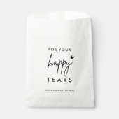 Voor uw Happy Tears Wedding Tissue Packet Bedankzakje (Voorkant)