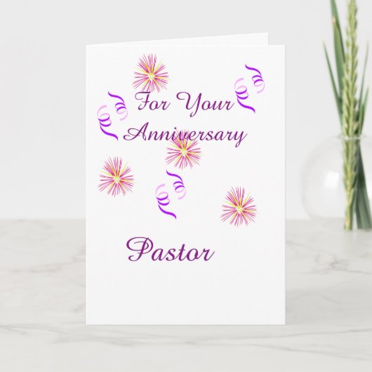 Voor uw Jubileum pastoor Kaart (Voorkant)