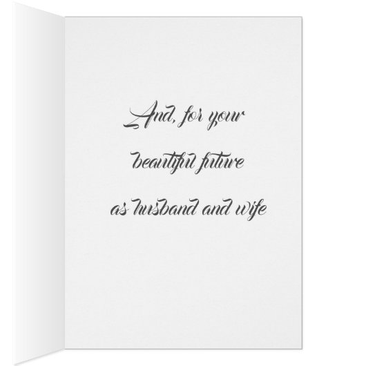 "VOOR UW KOPER" EN WENSEN VOOR GEMAAKT LEVEN (Binnen (Rechts))