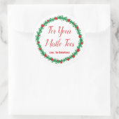 Voor uw Mistle Toes Labels, cadeau Labels, kerst Ronde Sticker (Tas)