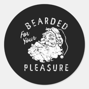 Voor uw plezier grappige kerst ronde sticker