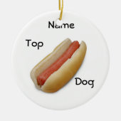 VOOR UW "TOP DOG"-ORNAMENT KERAMISCH ORNAMENT (Voorkant)