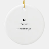 VOOR UW "TOP DOG"-ORNAMENT KERAMISCH ORNAMENT (Achterkant)