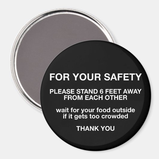 Voor uw veiligheid magneet (Voorkant / Achterkant)