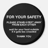 Voor uw veiligheid magneet (Voorkant)