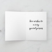 VOOR *UW VERJAARDAG* OP ***KERST** U SPECIAL FEESTDAGEN KAART (Binnen)