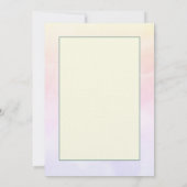 Voor uw Vrijgezellenfeest Pastel Floral Notitiekaartje (Achterkant)