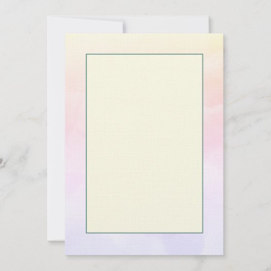 Voor uw Vrijgezellenfeest Pastel Floral Notitiekaartje (Achterkant)