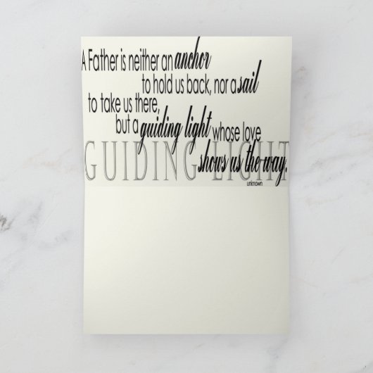 Voor vader kaart (Binnen)