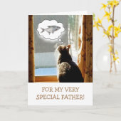 Voor vader, kat en visdag, Kaart (Gele Bloem)