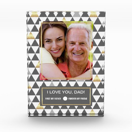 Voor vader op Vaderdag. Aangepast fotoblok (Voorkant)