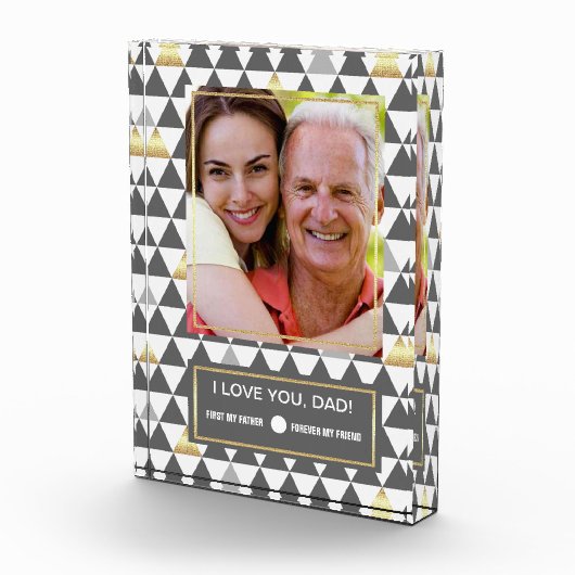 Voor vader op Vaderdag. Aangepast fotoblok (Rechts)