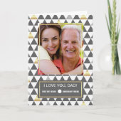 Voor Vader op Vaderdag. Aangepaste foto Kaart (Voorkant)