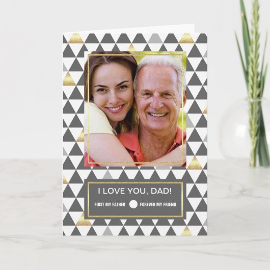 Voor Vader op Vaderdag. Aangepaste foto Kaart (Voorkant)