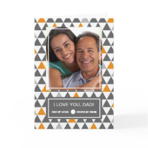 Voor vader op Vaderdag. Aangepaste fotokaarten